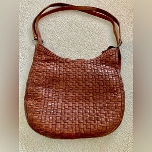 Leather hand bag
